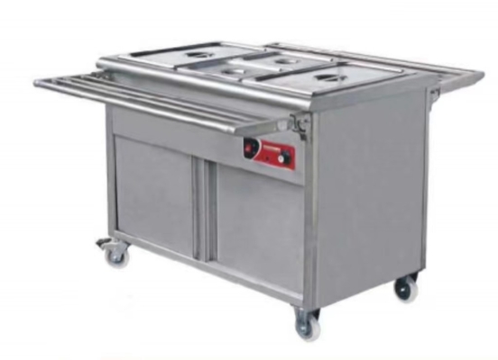 Pemanas sup listrik dengan kisaran suhu 0°C sampai 100°C untuk peralatan dapur restoran