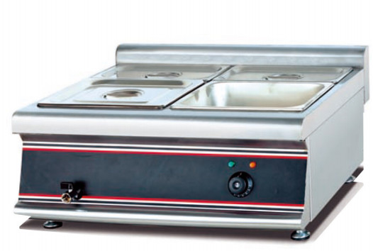 Pemanas sup listrik dengan kisaran suhu 0°C sampai 100°C untuk peralatan dapur restoran