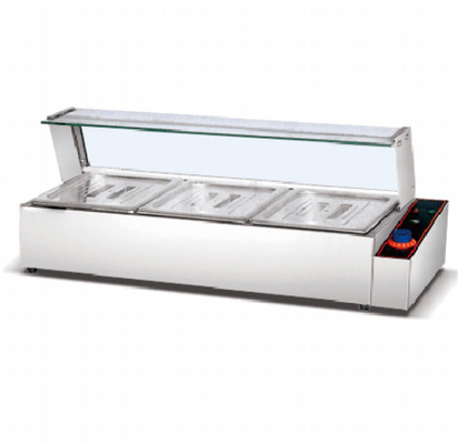 Electric Silver Bain Marie untuk Restaurant Cooking Rentang suhu 0°C sampai 100°C