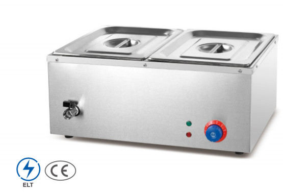 Electric Silver Bain Marie untuk Restaurant Cooking Rentang suhu 0°C sampai 100°C