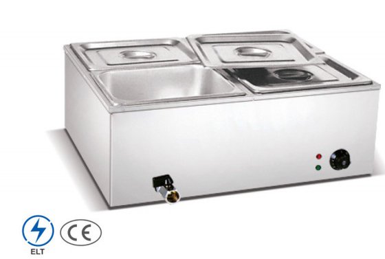 Peralatan Pemanasan Sup Listrik Stainless Steel Soup Pot Heater untuk Restoran Rentang suhu 0°C-100°C.