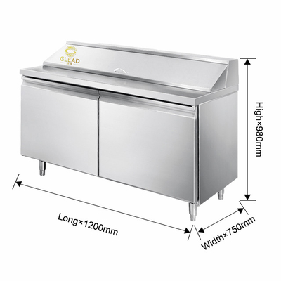 Unit Pendinginan Modular Industri 390W Aman Stabil 270L Colokan untuk lemari pizza/lemari salad