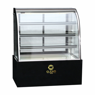 Efisiensi Unit pendingin udara industri 415L Cake Showcase 2~8°C Kisaran suhu