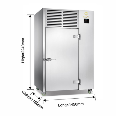 Industrial Blast Chiller/Freezer Cabinets 2700W dengan 15 Tray Rentang suhu 3~40°C
