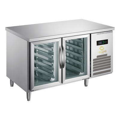220V-240V 5°C -0°C Pintu kaca ganda Peralatan pendingin industri 150L Display Chiller