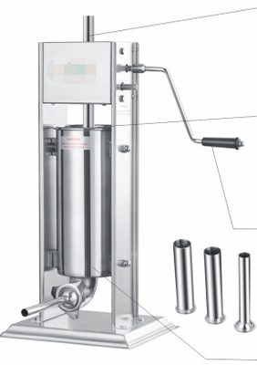 Baja tahan karat 202 Mesin pengolahan daging manual 110V-240V untuk restoran sausage stuffer/filler