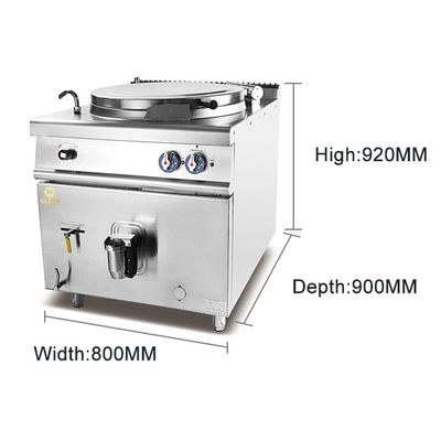 25KW Komersial Peralatan Masak Kontrol Suhu Rentang Masak Fitur Mesin