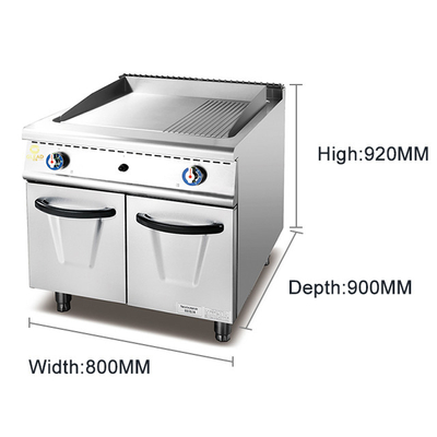 17.8KW Komersial Mesin Masak Low Noise Control suhu katup gas GL RG Model
