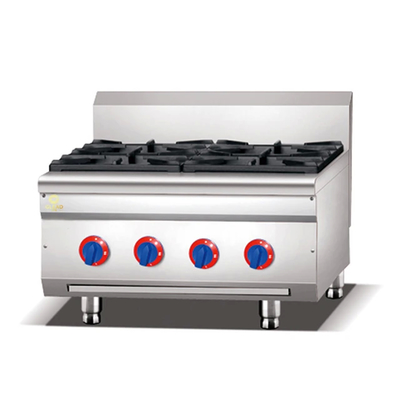 Kontrol Suhu yang Bisa Disesuaikan Mesin Rentang Masak Gas 24KW GL RS untuk Restoran