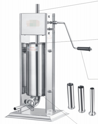 Otomatis 3L-30L Stainless Steel Mesin Pengisi Sosis Mudah isi ulang Dan Kebersihan