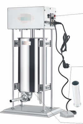 Mesin Pengolahan Makanan Baja Rustless 15L Listrik Mudah Isi ulang Dan Fitur Kebersihan Sosej Stuffer / Filler