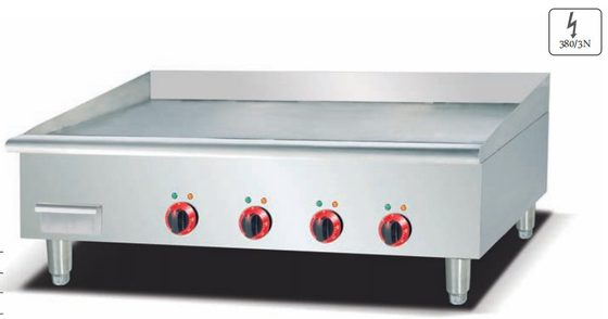 Stainless Steel Silver Griddle Masak berbagai makanan pada 0-100.C dengan 220-240v 50hz Tegangan