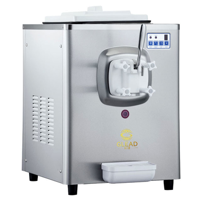 1.6L Freezing Tank Soft Ice Cream Machine dengan Hopper 5L 220-240V Tegangan 100-150 cangkir per jam