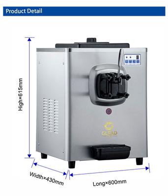 Peralatan pendingin industri dengan output 700W 100-150 cangkir/jam dan fungsi pre-pendingin.