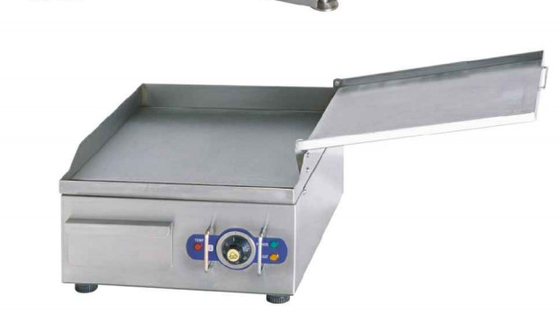 Peralatan Masak Listrik Komersial 0C sampai 100C Griddle Baja Ringan 220-240V 50Hz Tegangan