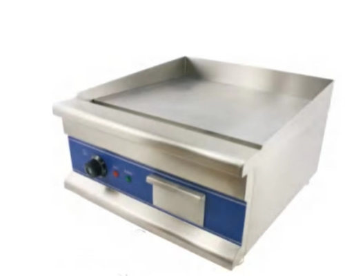 Perak Electric Restaurant Griddle Grill stainless steel dengan kontrol suhu yang tepat