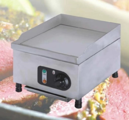 Perak Electric Restaurant Griddle Grill stainless steel dengan kontrol suhu yang tepat