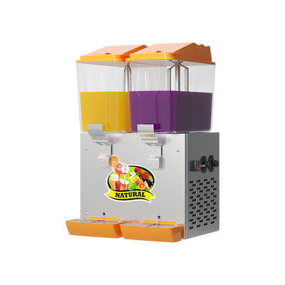 Dispenser jus 32L dengan fungsi pendinginan R134a dalam warna Hitam/Orenji/Hijau/Kuning
