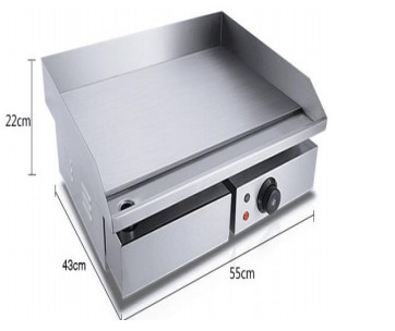 Griddle Resto Ringan Baja Berbahan Listrik Dengan Kontrol Suhu 0°C~100°C