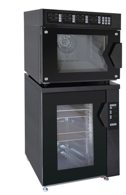 Kapasitas 220V Digital Control Panel Peralatan memasak hitam untuk memasak oven konveksi.