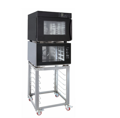 Oven konvensi baja tahan karat 220V dengan kontrol suhu untuk memasak yang tepat
