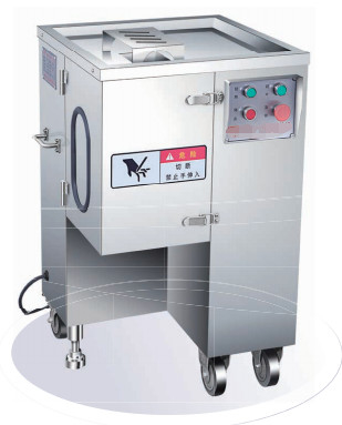 Mesin Pengolahan Daging Stainless Steel Listrik 0,75KW Set Pisau yang Bisa Dipotong 3.5-5mm Cut Meat Cutter