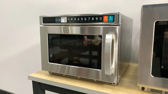 Oven Mikrowave Listrik Hitam / Putih 25L dengan Membrane Touch Control Interior Baja Ringan