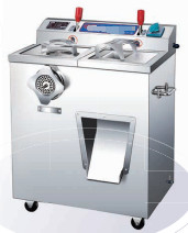 Efisiensi Baja tahan karat Pengolah Daging Listrik 220V/50HZ 200-400kg/jam Output Mesin Penggiling Daging dan Pemotong Daging