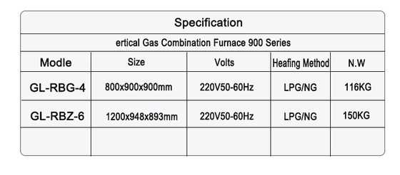 Gas 6 Burner Range Kompor Dengan Oven SS304 untuk Komersial Hotel Masak
