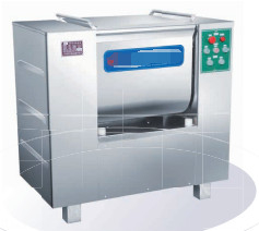 Komersial daging pengisi mixer stainless steel dengan manual tipping ember dan 380V tegangan