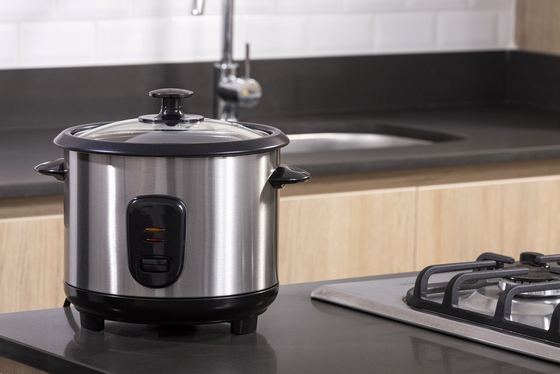 25L Kapasitas Iron Rice Cooker Masak berbagai hidangan dari 0-100.C dengan Panel Kontrol Mekanis