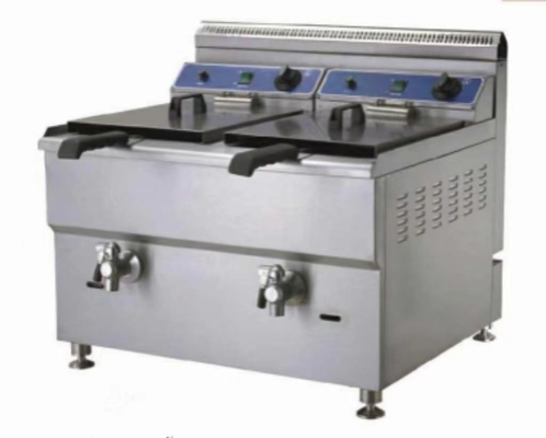 Mesin penggoreng dapur komersial listrik dengan kisaran suhu 0°C - 300°C untuk memasak restoran