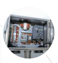 1.1KW Kapasitas Mesin Pengolahan Sayuran 380V Daya Elektromotor 175kg Net Berat Digital Tampilan Sayuran Sliver