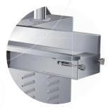 Mesin pemotong sayuran stainless steel listrik dengan kapasitas produksi dan tampilan digital vegetable sliver