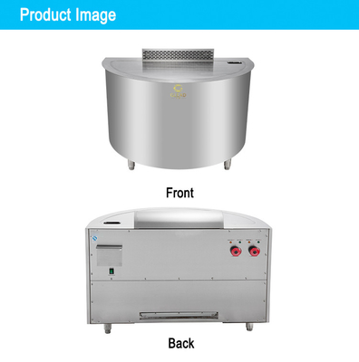 Stainless Steel Jepang Teppanyaki Gas Arc Griddle untuk Hotel