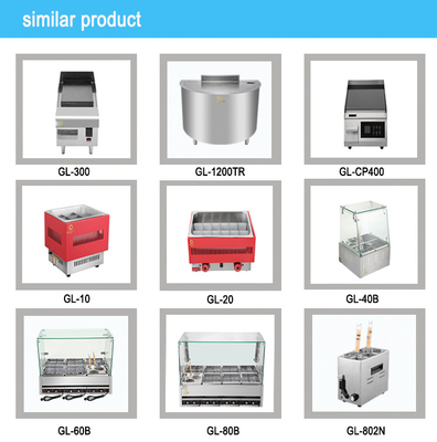 Stainless Steel Jepang Teppanyaki Gas Arc Griddle untuk Hotel