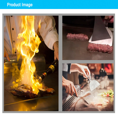 Stasiun Grill Teppanyaki Arc Gas Jepang untuk Operasi Dapur Komersial