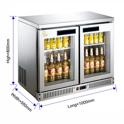 8.C Suhu 340W N.W 130KG Bar komersial kulkas udara untuk bisnis hotel