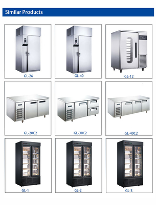 130KG Heavy Duty Cold Storage Bar Refrigerator untuk Hotel Komersial Pendingin 4°C~8°C Temps