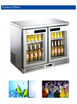 180L Bar Air Dingin Kulkas Kipas pendingin R134a Pendingin untuk Hotel dan Restoran