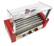 Mesin Pengolahan Buah dan Sayuran Lanjutan dengan Ukuran 660*490*540mm dan 9 Roller Hot Dog Grill