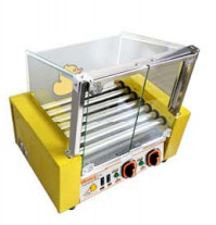 Mesin Pengolahan Buah dan Sayuran Lanjutan dengan Ukuran 660*490*540mm dan 9 Roller Hot Dog Grill