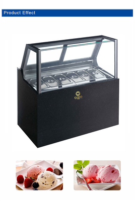 6-Tray 1/3 Ukuran Pan 100L Hotel Komersial Es Krim Mesin Kipas pendingin 1100W Daya