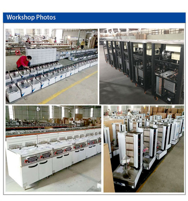 6-Tray 1/3 Ukuran Pan 100L Hotel Komersial Es Krim Mesin Kipas pendingin 1100W Daya