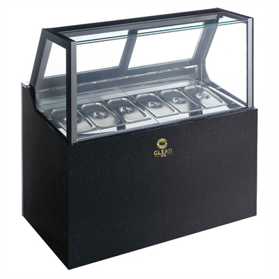 Hotel Es Krim Freezer R404a Pendingin 1100W Kapasitas -18 ~ -22C Suhu