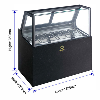 265KG N.W Fener Cooling Mesin es krim pendingin dengan teknologi R404a untuk hotel komersial