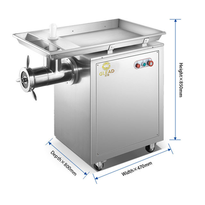 Kapasitas 150KG stainless steel komersial hotel mesin penggiling daging dengan motor tembaga stabil