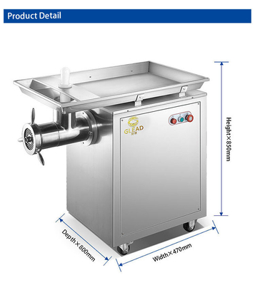 Kapasitas 150KG stainless steel komersial hotel mesin penggiling daging dengan motor tembaga stabil