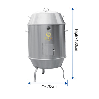 Tungku bebek panggang 12KW dengan tahan suhu stainless steel lapisan ganda