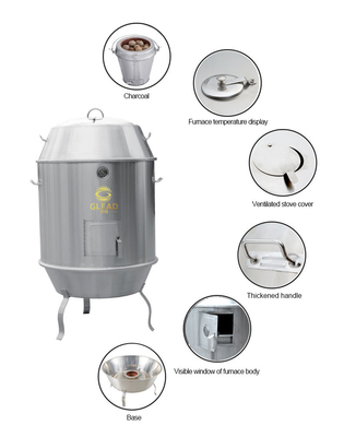 Mesin pengolahan makanan stainless steel dengan ketahanan suhu dan umur panjang tungku bebek panggang